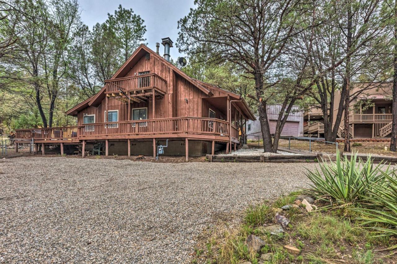 Rustic Ruidoso Cabin With Large Deck And Grill! Exterior foto